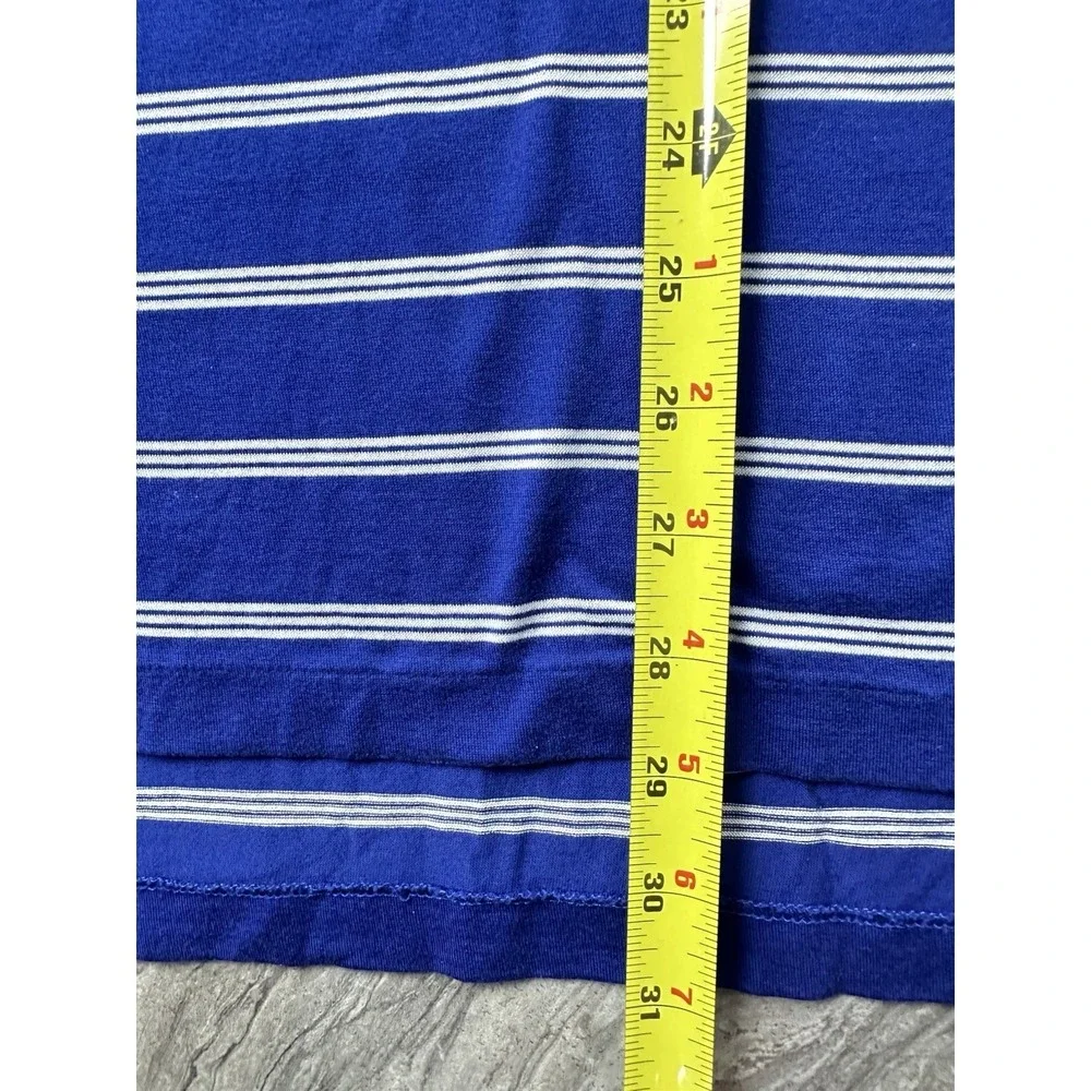 Polo Golf Ralph Lauren Blue & White Striped Polo Shirt Men's XL